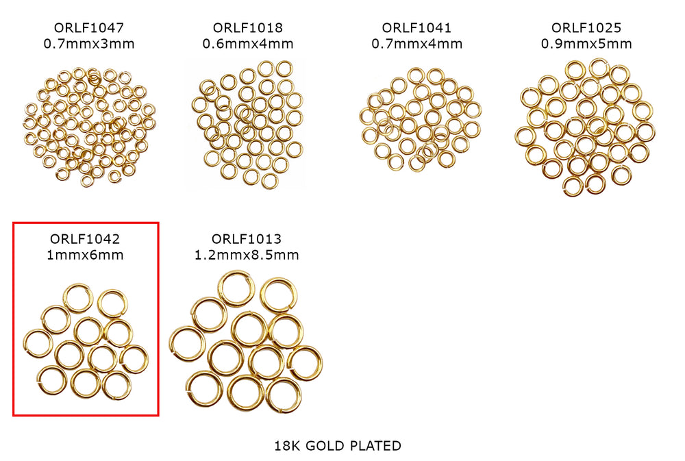 ORLF1042 1mm x 6mm O-Ring