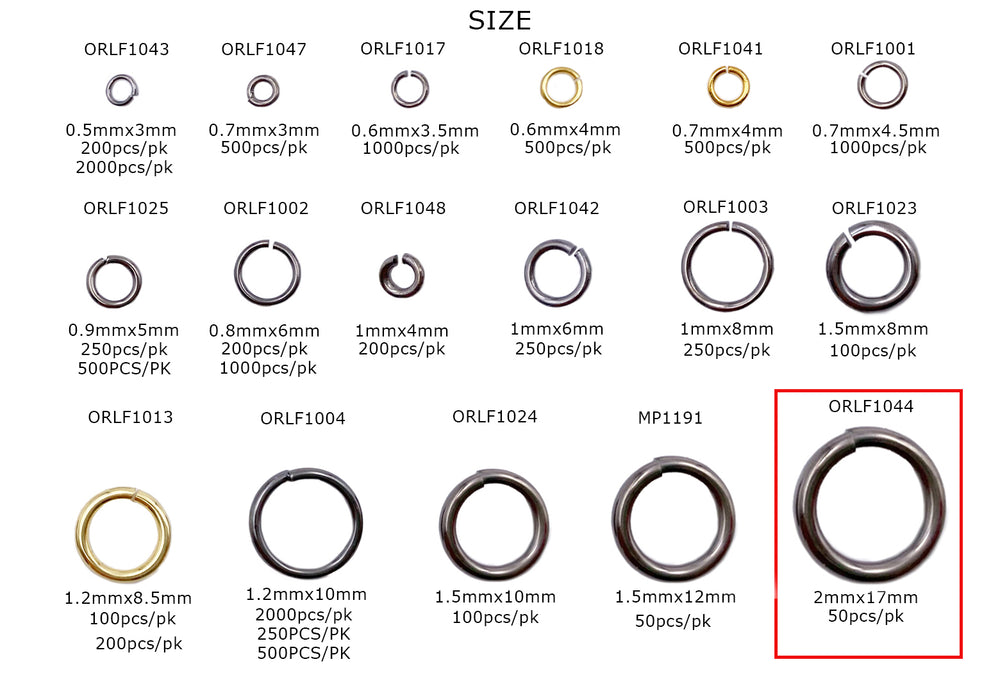 ORLF1044 2mm X 17mm O-Ring