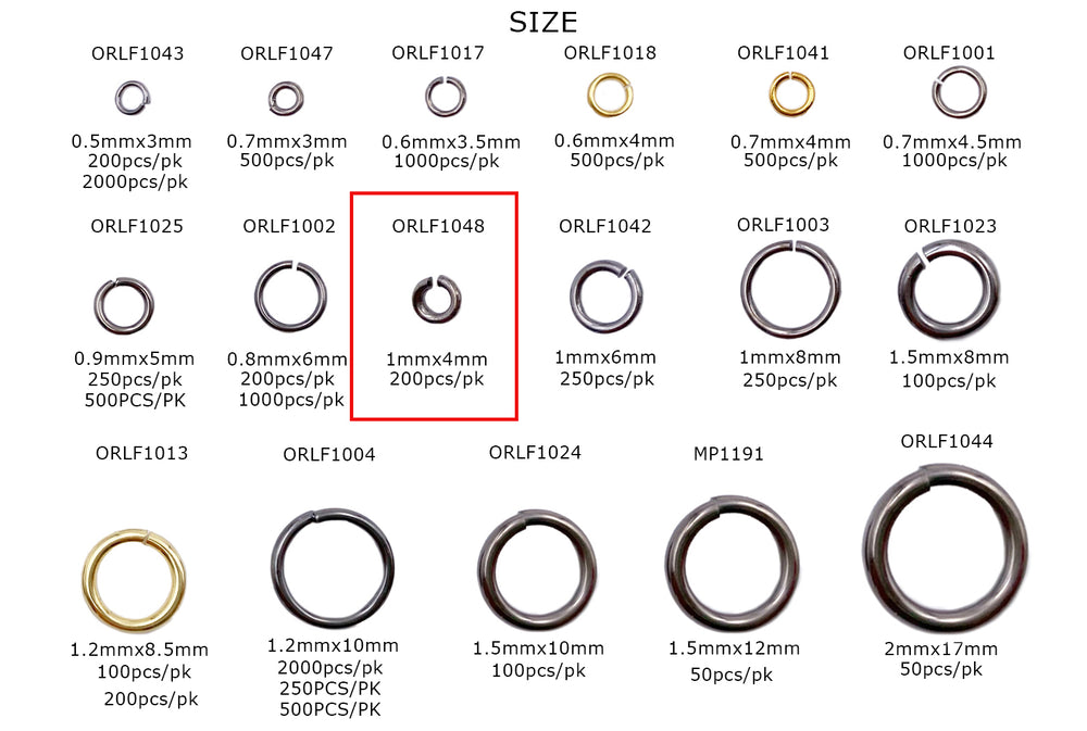 ORLF1048 1.0mm X 4mm O-Ring