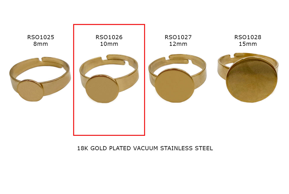 RSO1026 Stainless Steel Ring Base 10mm