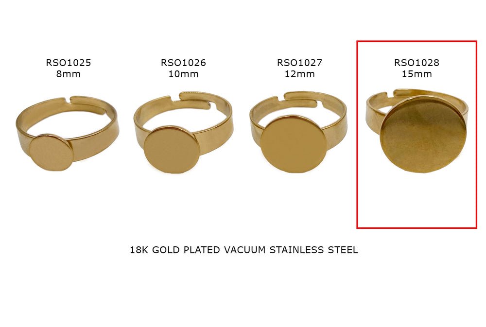 RSO1028 Stainless Steel Ring Base 15mm