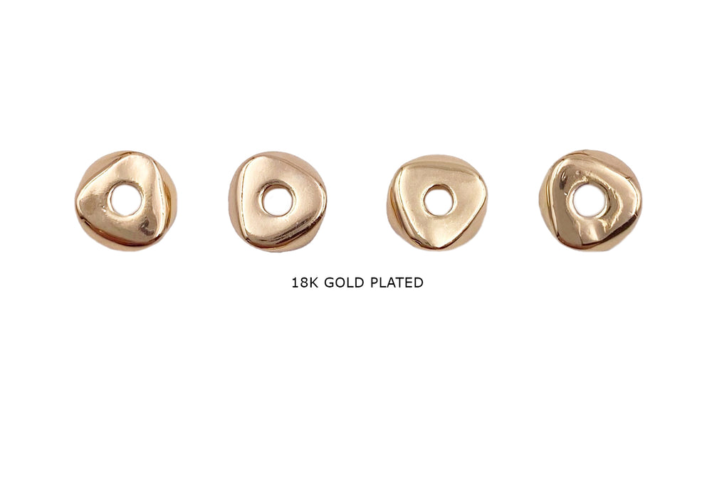 SBR1008 Brass Triangle Rondelle Spacer Bead
