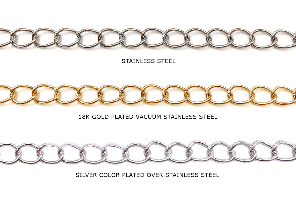 SSC1025 Vacuum Plated Stainless Steel Curb Extension Chain