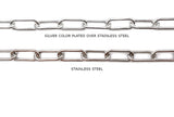 SSC1083 Stainless Steel Elongated Oval Link Chain