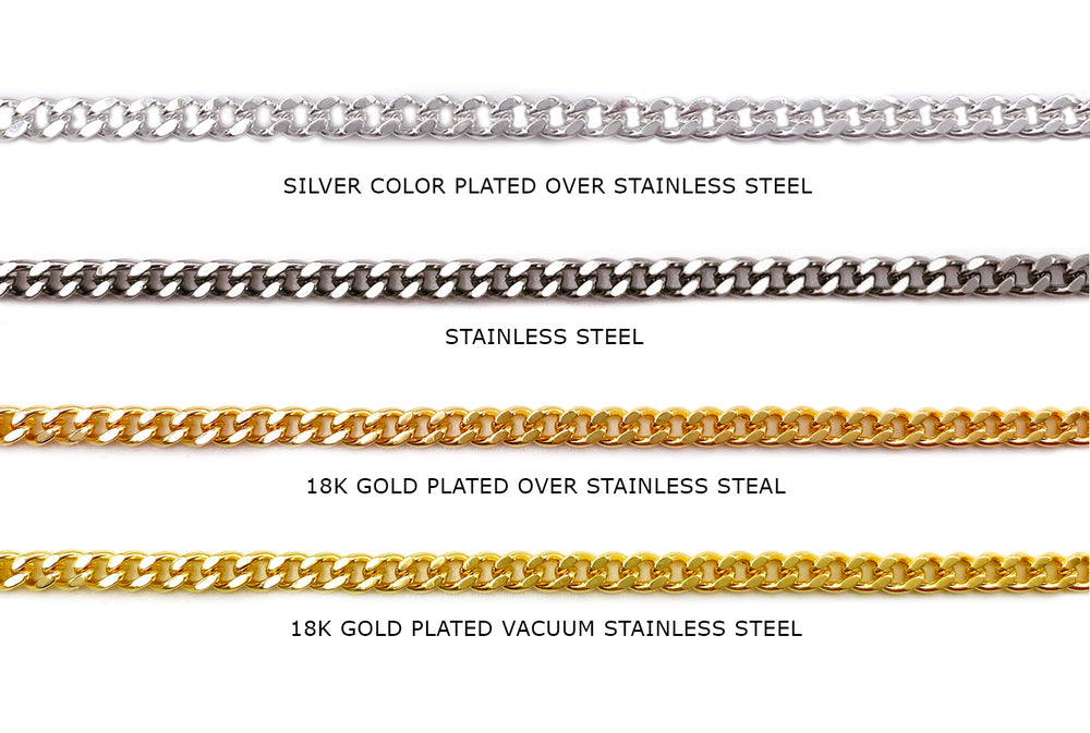 SSC1095 Stainless Steel Curb Chain CHOOSE COLOR BELOW