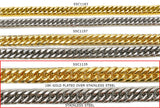 SSC1135  Stainless Steel Rounded Curb Chain CHOOSE COLOR BELOW