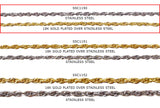 SSC1150 Stainless Steel Oval Link Intertwined Chains 2.85mm