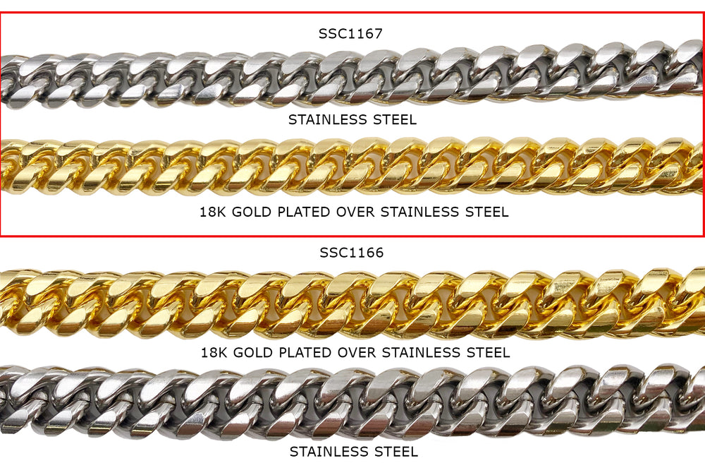 SSC1167  Stainless Steel Rounded Curb Chain CHOOSE COLOR BELOW