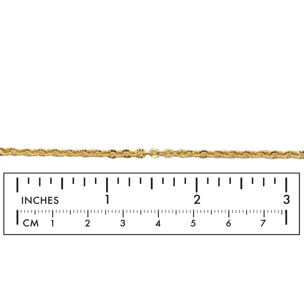 SSC1178 Stainless Steel Oval Link Chain With Design