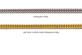 SSC1187  Stainless Steel Rounded Curb Chain CHOOSE COLOR BELOW