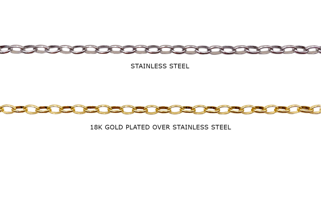 Stainless Steel Oval Link Chain - Wholesale & Bulk Prices