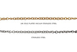 SSC1202 18k Vacuum Stainless Steel O Ring Strand 0.6mmx3mm
