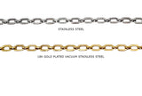 SSC1209  Flat Oval Link Stainless Steel Chain