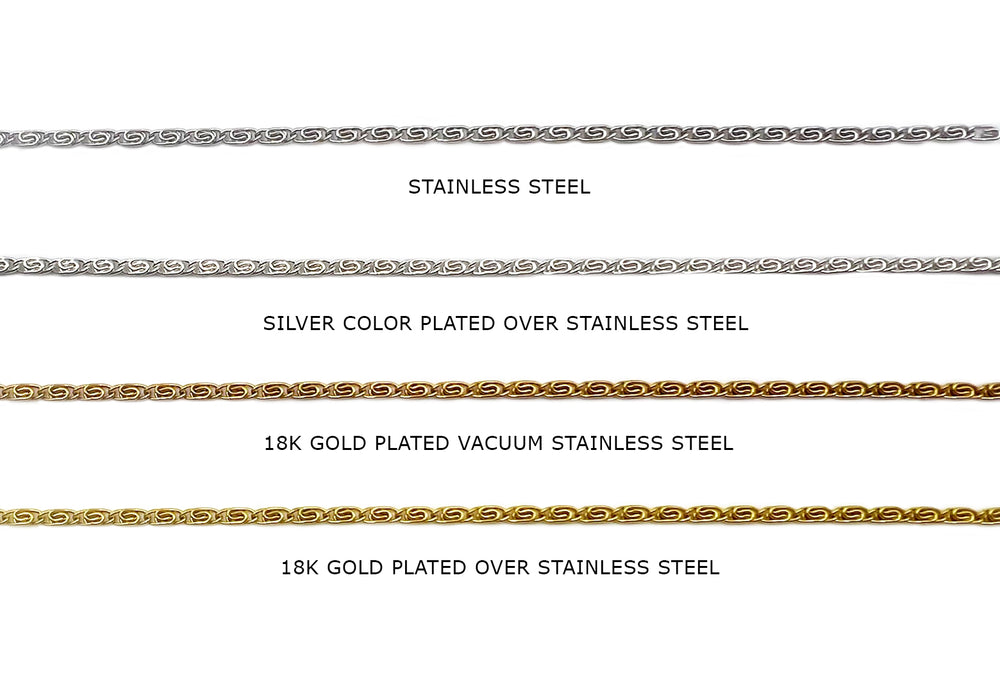 SSC1221 Stainless Steel Intertwined C Shape Links Chain