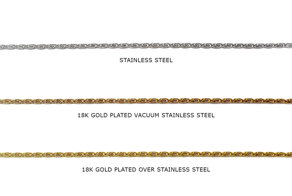 SSC1221 Stainless Steel Intertwined C Shape Links Chain