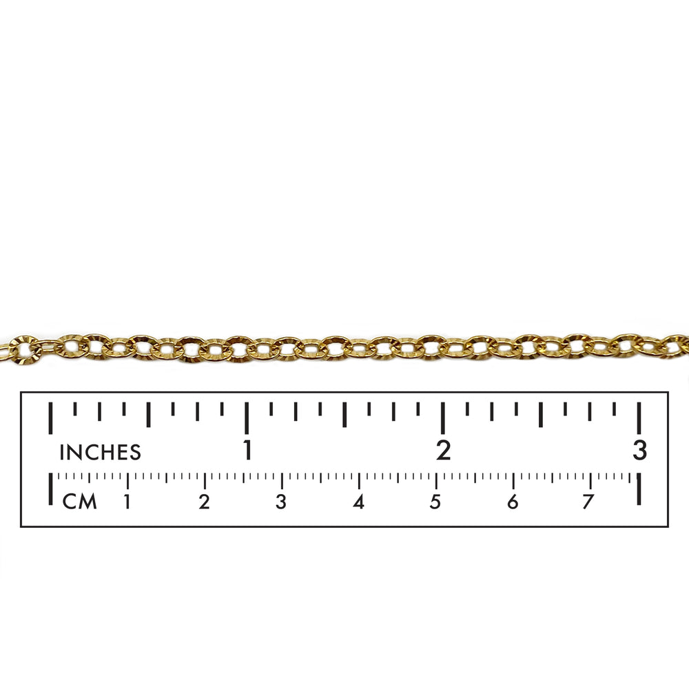 SSC1225 Stainless Steel Oval Link Chain With Design