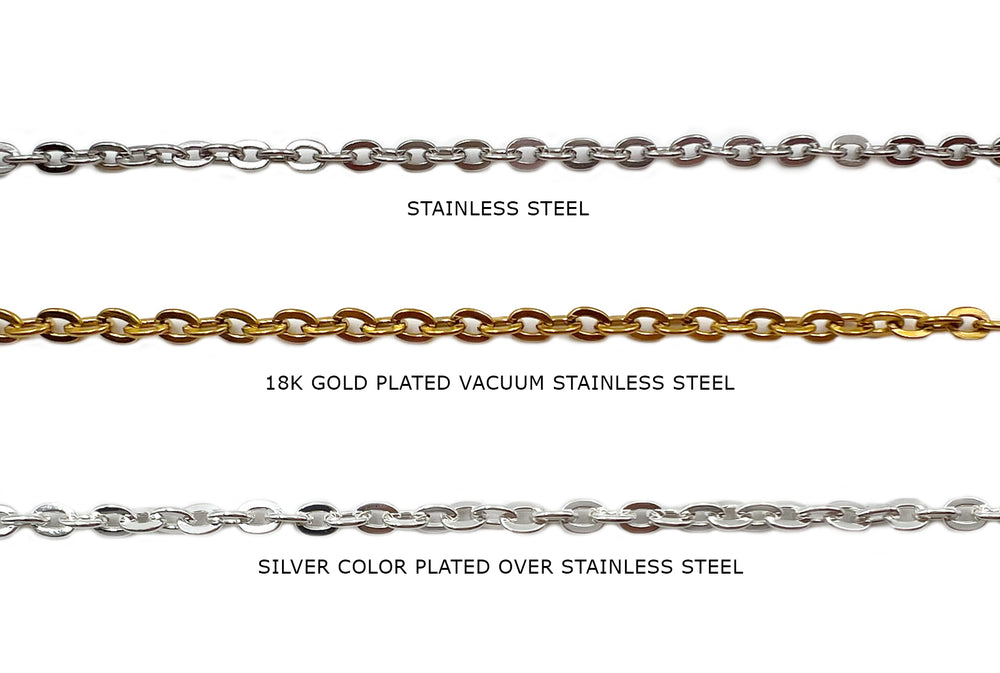 SSC1231 Stainless Steel Flat Oval Link Chain