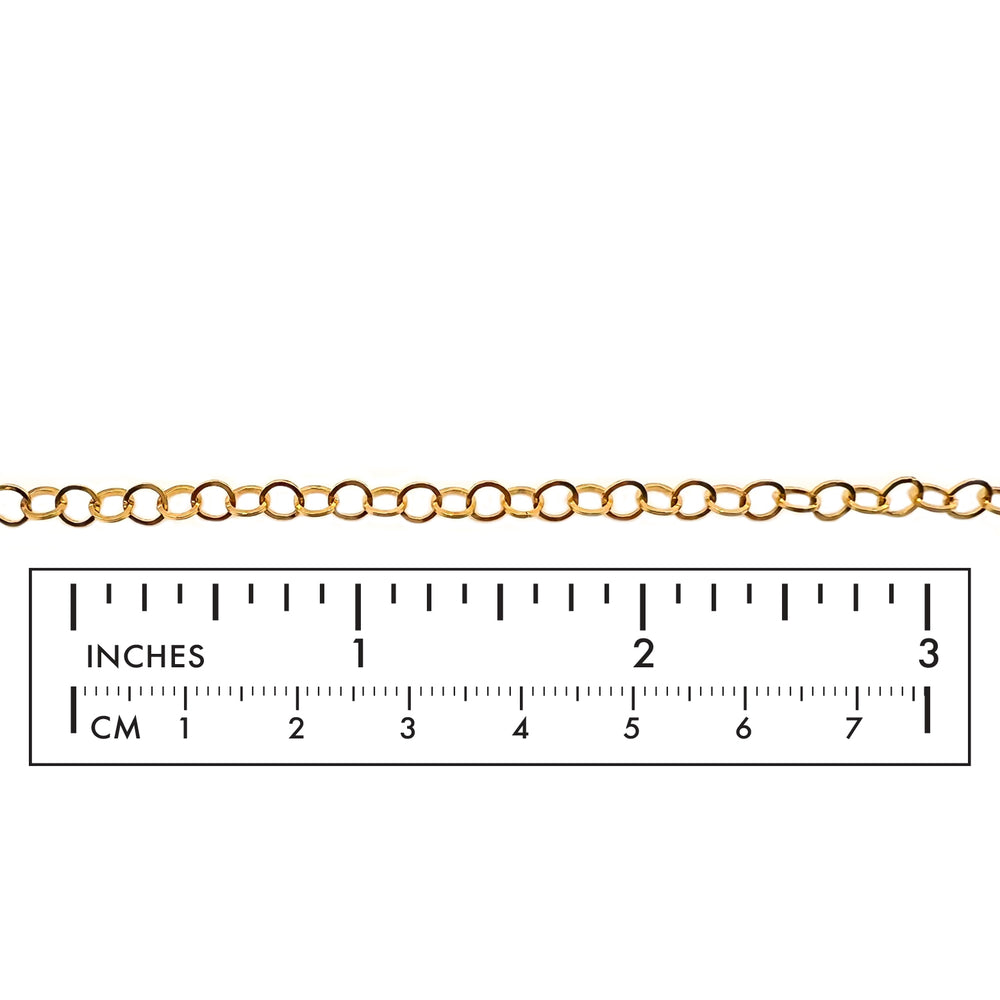 SSC1237 Flat Round Link Stainless Steel Cable Chain