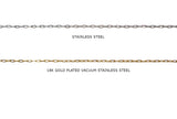 SSC1240 Dainty Oval Link Stainless Steel Chain