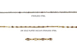 SSC1241 Dainty Flat Oval Link Stainless Steel Chain