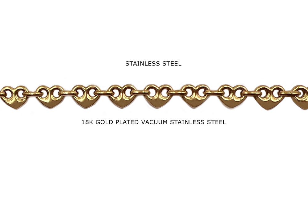 SSC1245 Stainless Steel Heart Link Chain