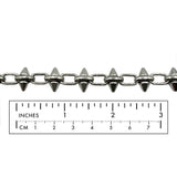 SSC1251Z Stainless Steel Oval Link Spike Chain