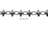 SSC1251Z Stainless Steel Oval Link Spike Chain
