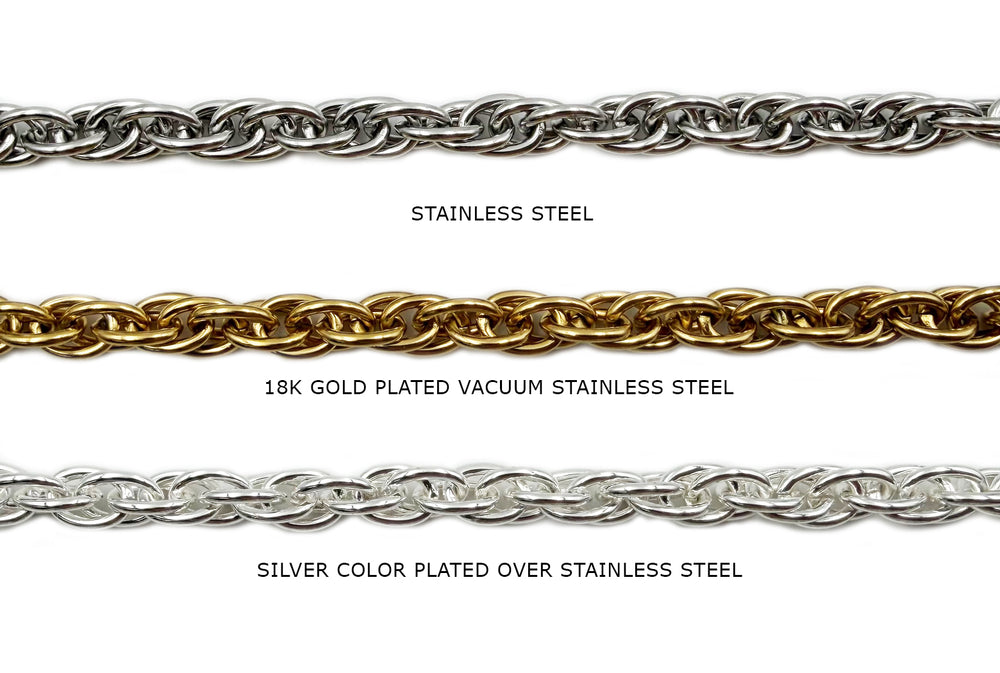 【完売品】US三軒茶屋 Oval Link Wallet Chain ロング Intertwined Oval Links Chain | Stainless Steel Jewelry Making