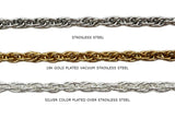 SSC1257 Stainless Steel Intertwined Oval Links Chain