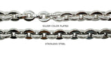 SSC1260 Thick Flat Oval Link Stainless Steel Chain