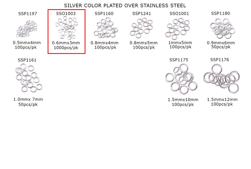 SSO1003 Stainless Steel Open O-Rings
