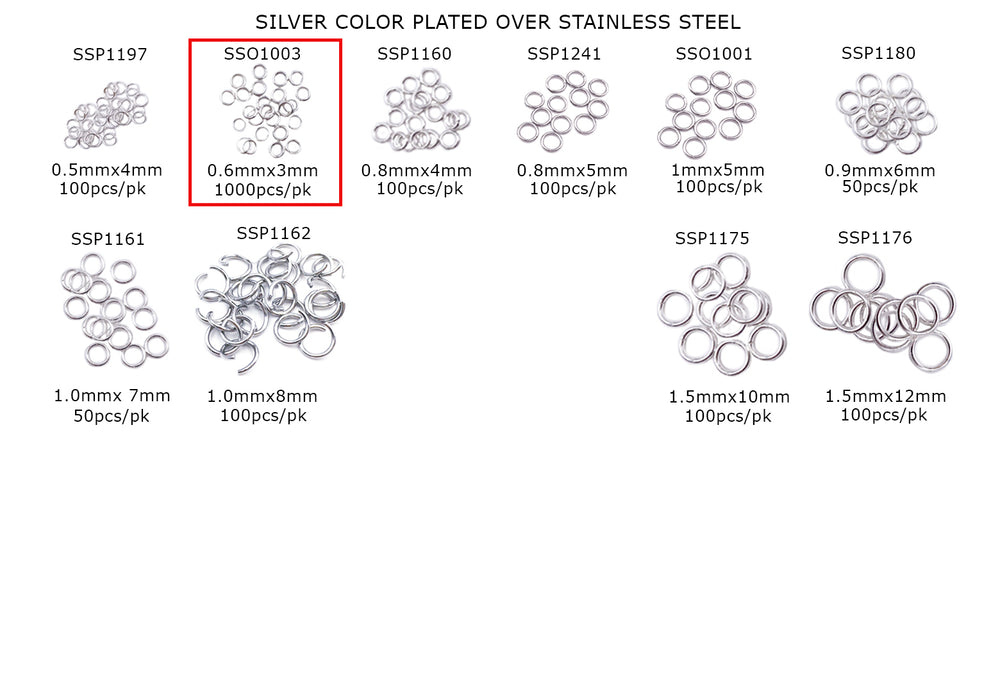 SSO1003 Stainless Steel Open O-Rings