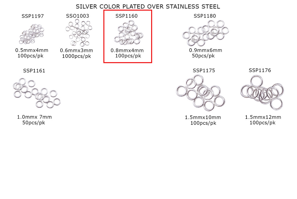 SSP1160 Stainless Steel Open O-Rings