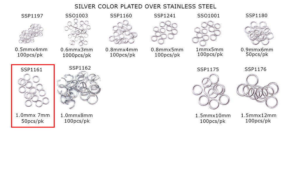 SSP1161 Stainless Steel Open O-Rings