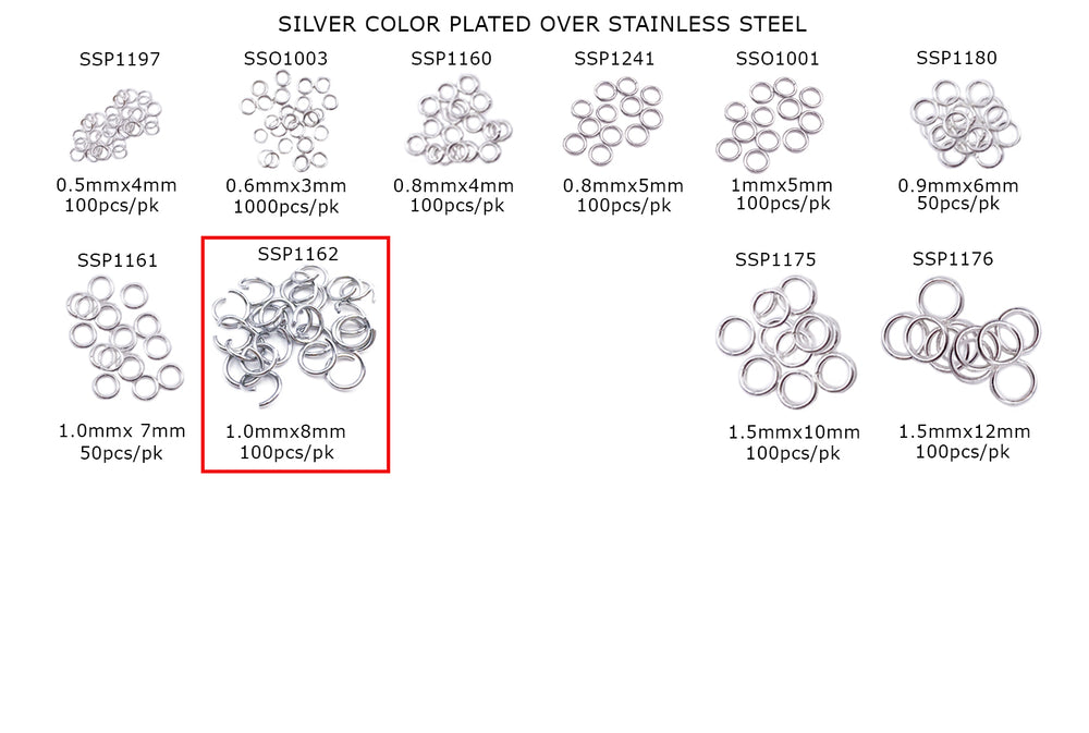 SSP1162 Stainless Steel Open O-Rings