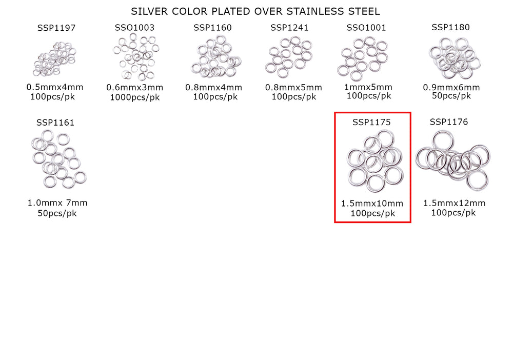 SSP1175 Stainless Steel Open O-Rings