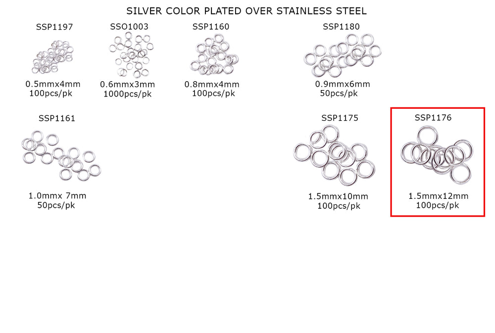 SSP1176 Stainless Steel Open O-Rings