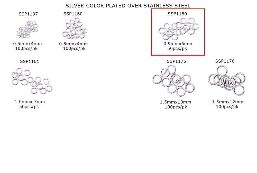 SSP1180 Stainless Steel Open O-Rings