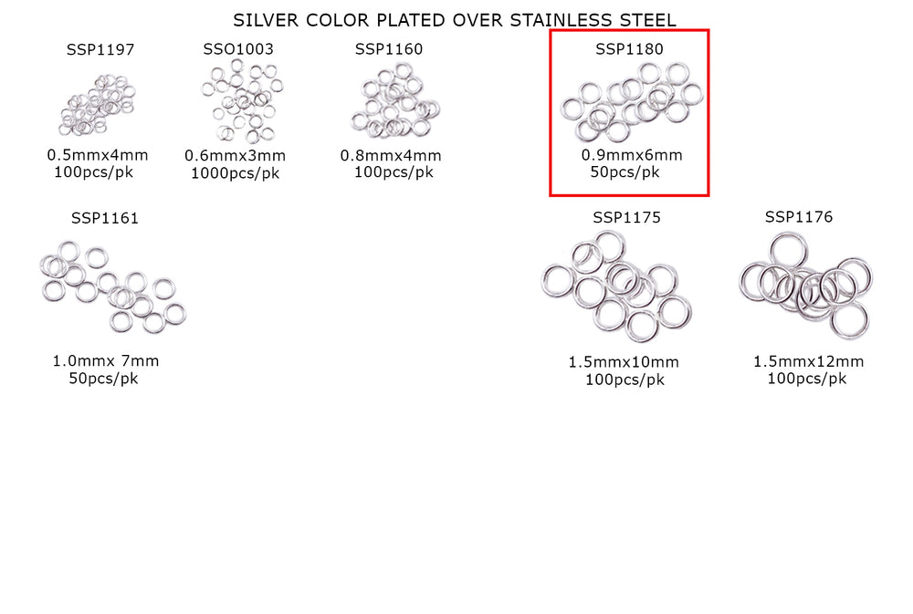 SSP1180 Stainless Steel Open O-Rings