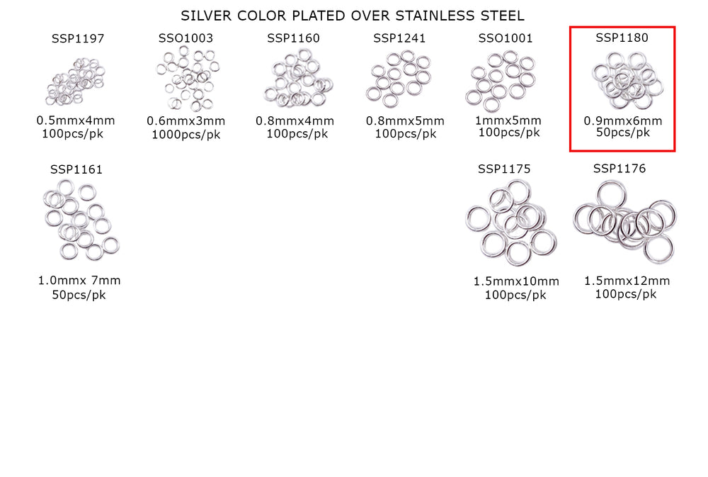 SSP1180 Stainless Steel Open O-Rings