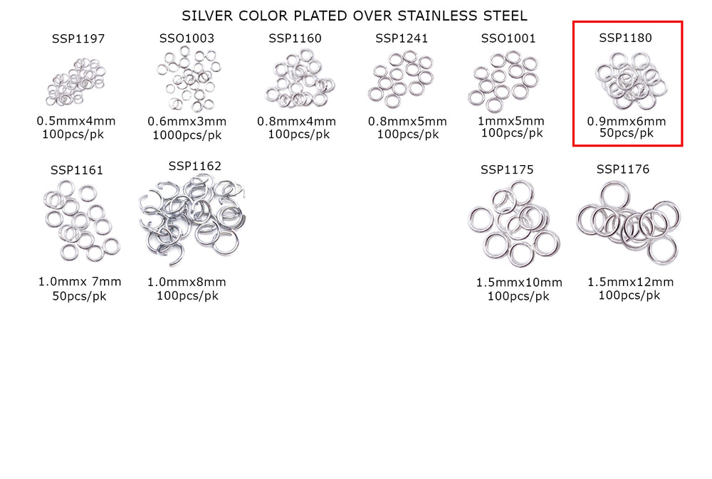 SSP1180 Stainless Steel Open O-Rings