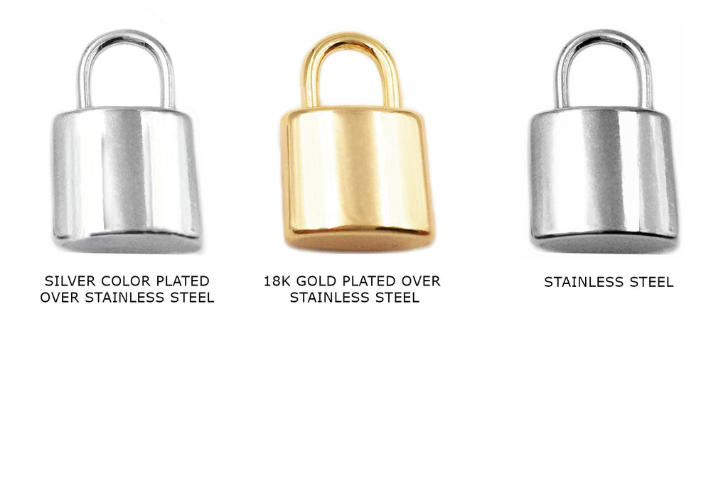 SSP1193 Pad Lock Charm/Pendant 12mmx18.5mm