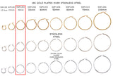 SSP1201  Earring Hoops 30mm CHOOSE COLOR BELOW