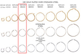 SSP1202  Earring Hoops 35mm CHOOSE COLOR BELOW