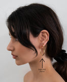 SSP1246 Earring Hoops 100mm CHOOSE COLOR BELOW