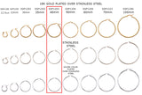 SSP1203 Earring Hoops 40mm CHOOSE COLOR BELOW