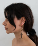 SSP1246 Earring Hoops 100mm CHOOSE COLOR BELOW