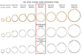 SSP1204 Earring Hoops 50MM CHOOSE COLOR BELOW