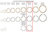 SSP1205 Earring Hoops 60mm CHOOSE COLOR BELOW