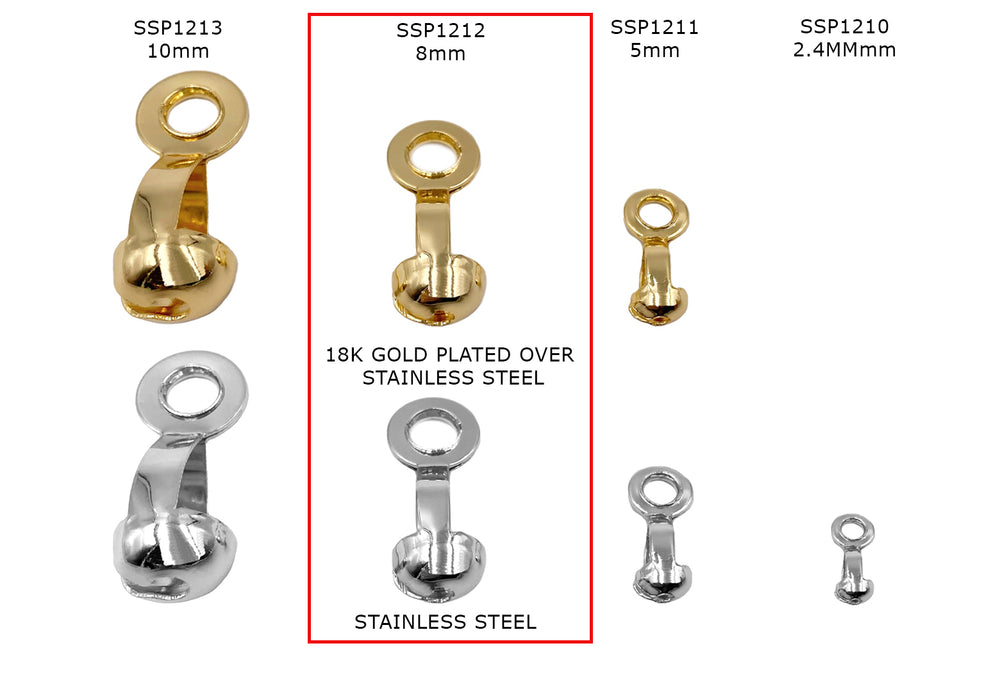 SSP1212 Stainless Steel Ball Chain Connector 8mm